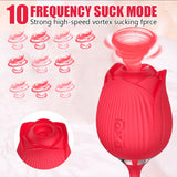 Double Headed Telescope Rose Suction & Dildo