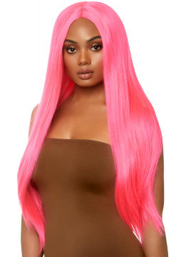 Long Straight Wig 33 Inch - Pink