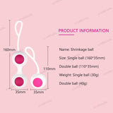 Dual Vaginal or Anal Silicone Kegel Balls